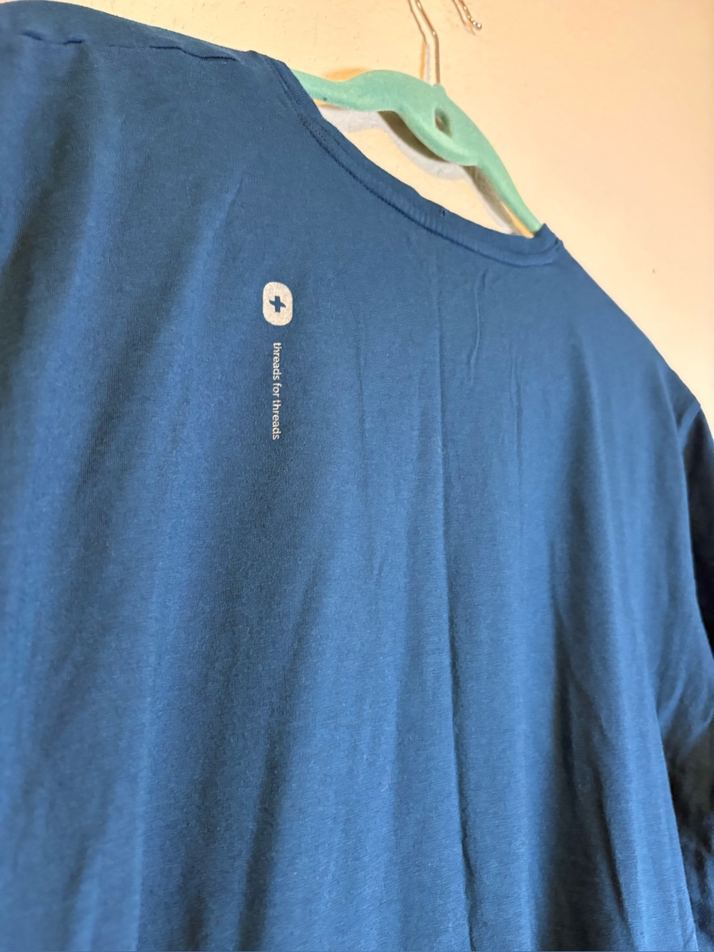 Figs Underscrub T Shirt Blue Llama Super Soft Pima Cotton - Picture 3 of 9
